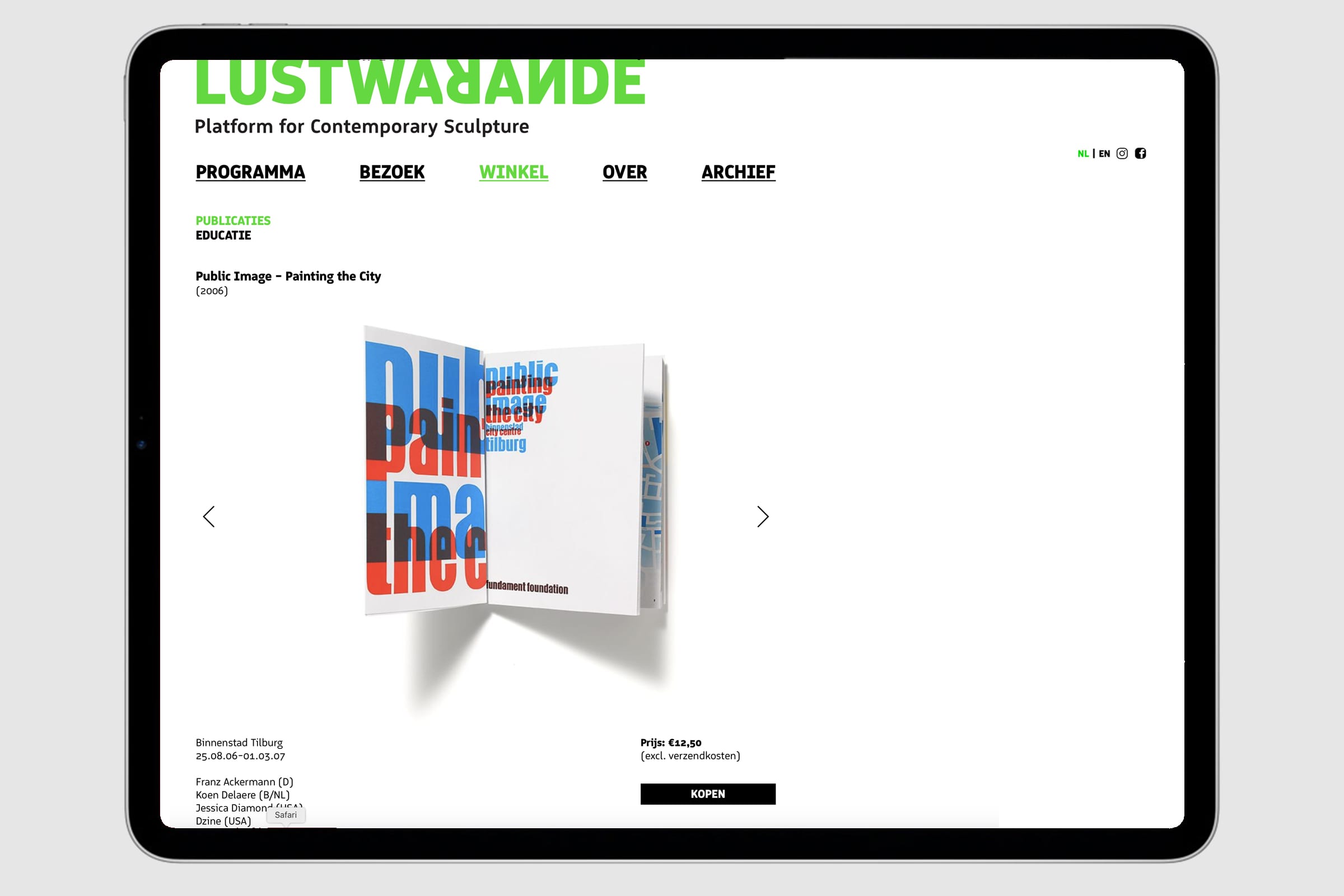 Gebr. Silvestri Lustwarande – Platform for contemporary sculpture – Logo, brand identity, website